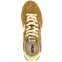 Brown Cowhide Athletic Sneakers