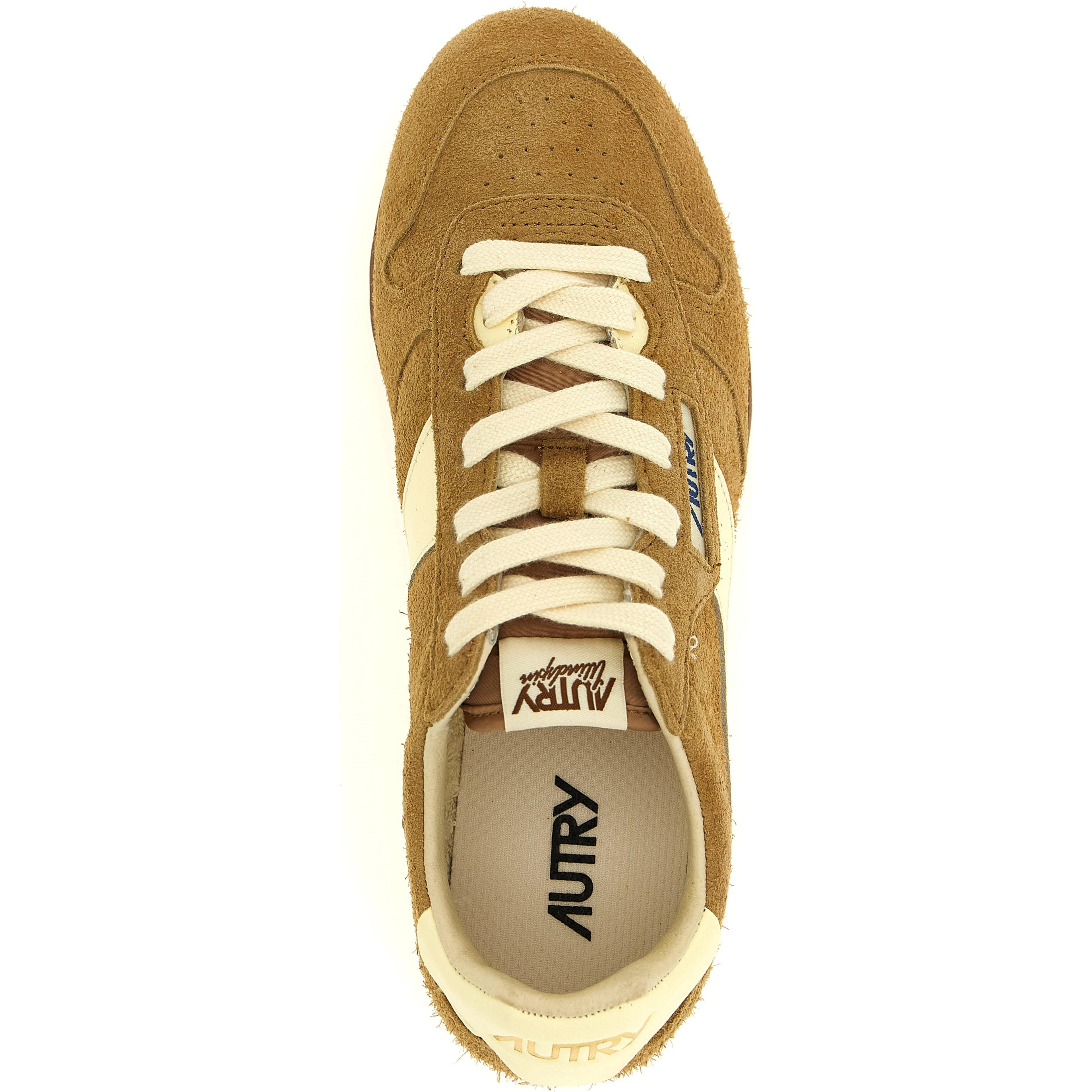 Brown Cowhide Athletic Sneakers