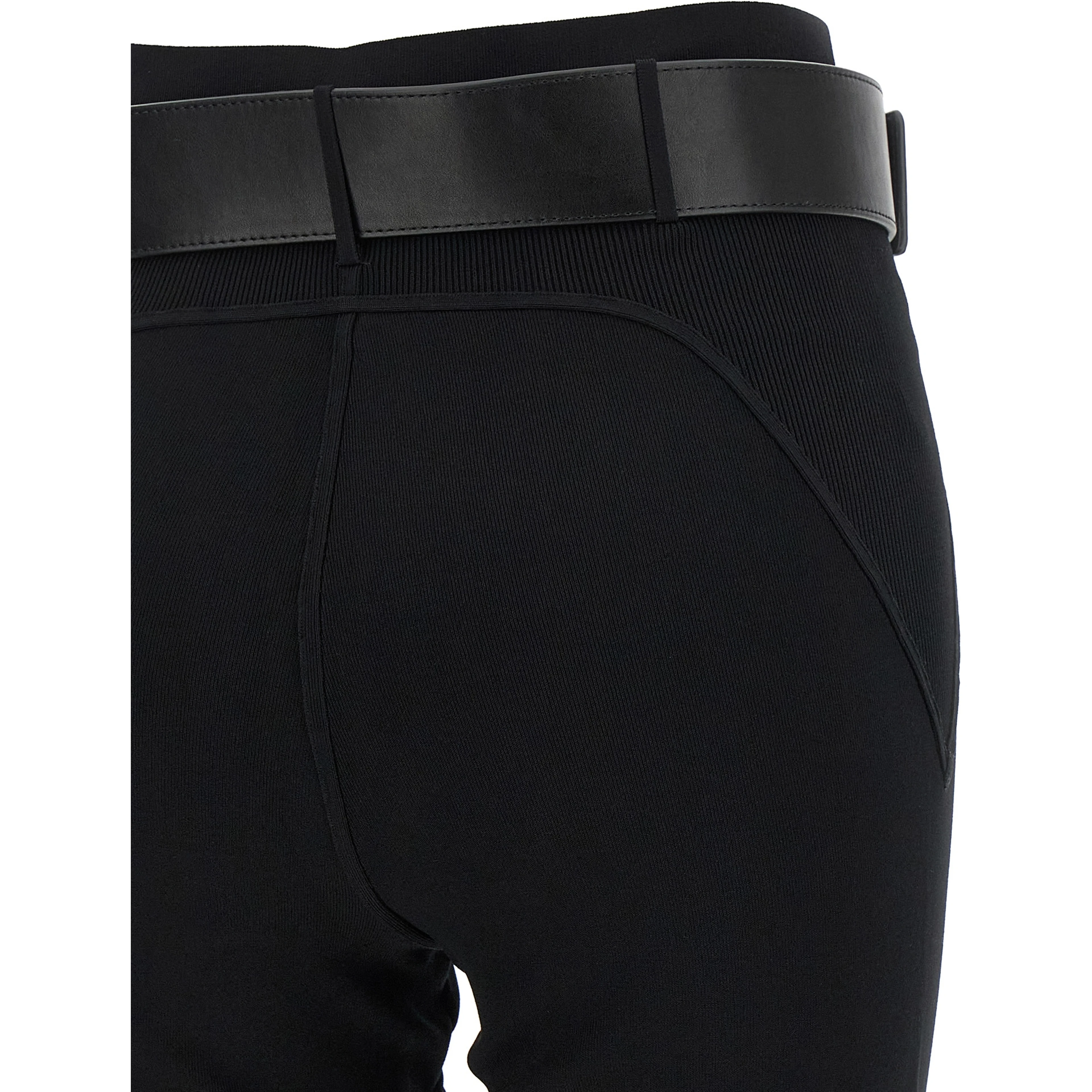 Black Viscose Leggings