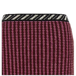 Multicolor Virgin Wool Long Skirt