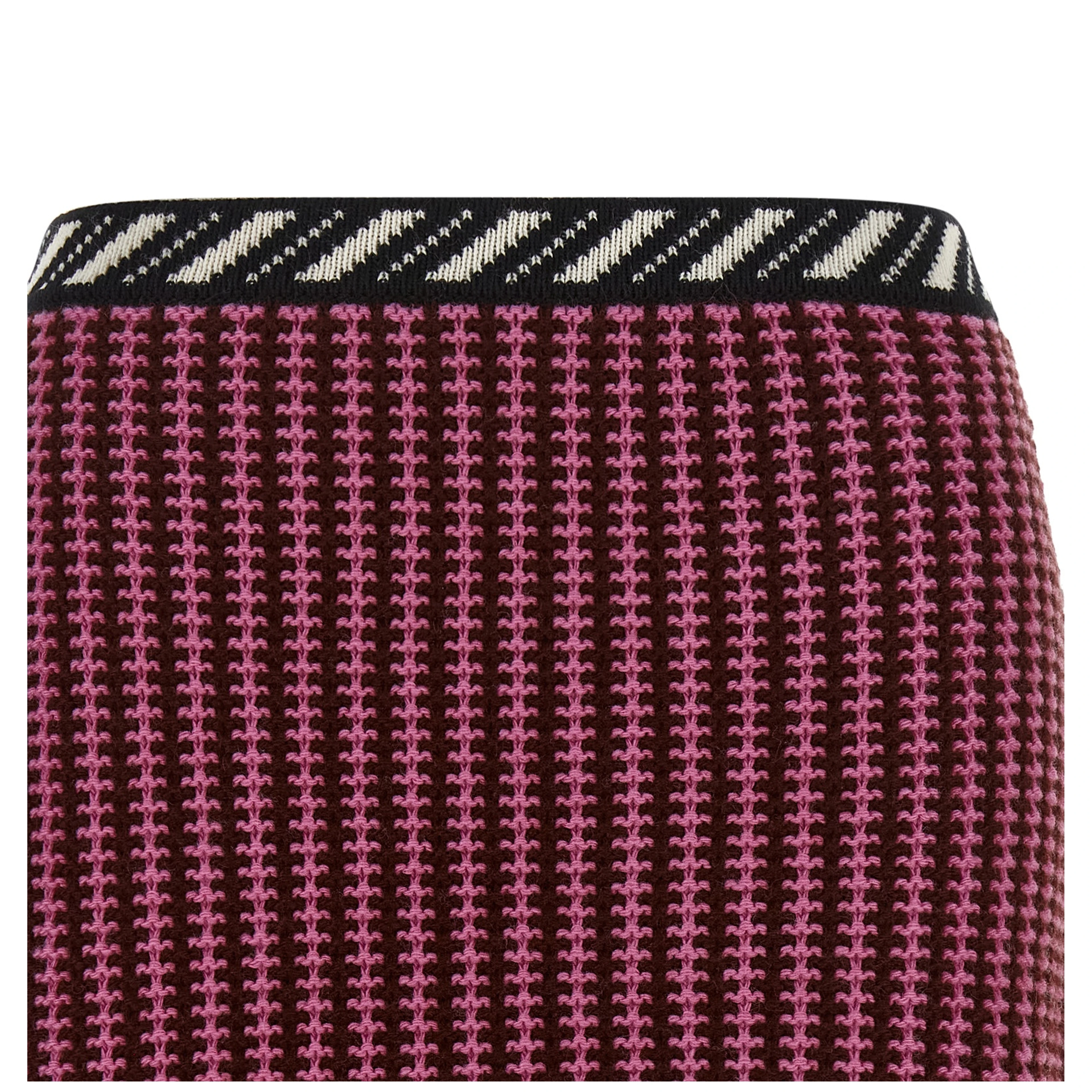 Multicolor Virgin Wool Long Skirt