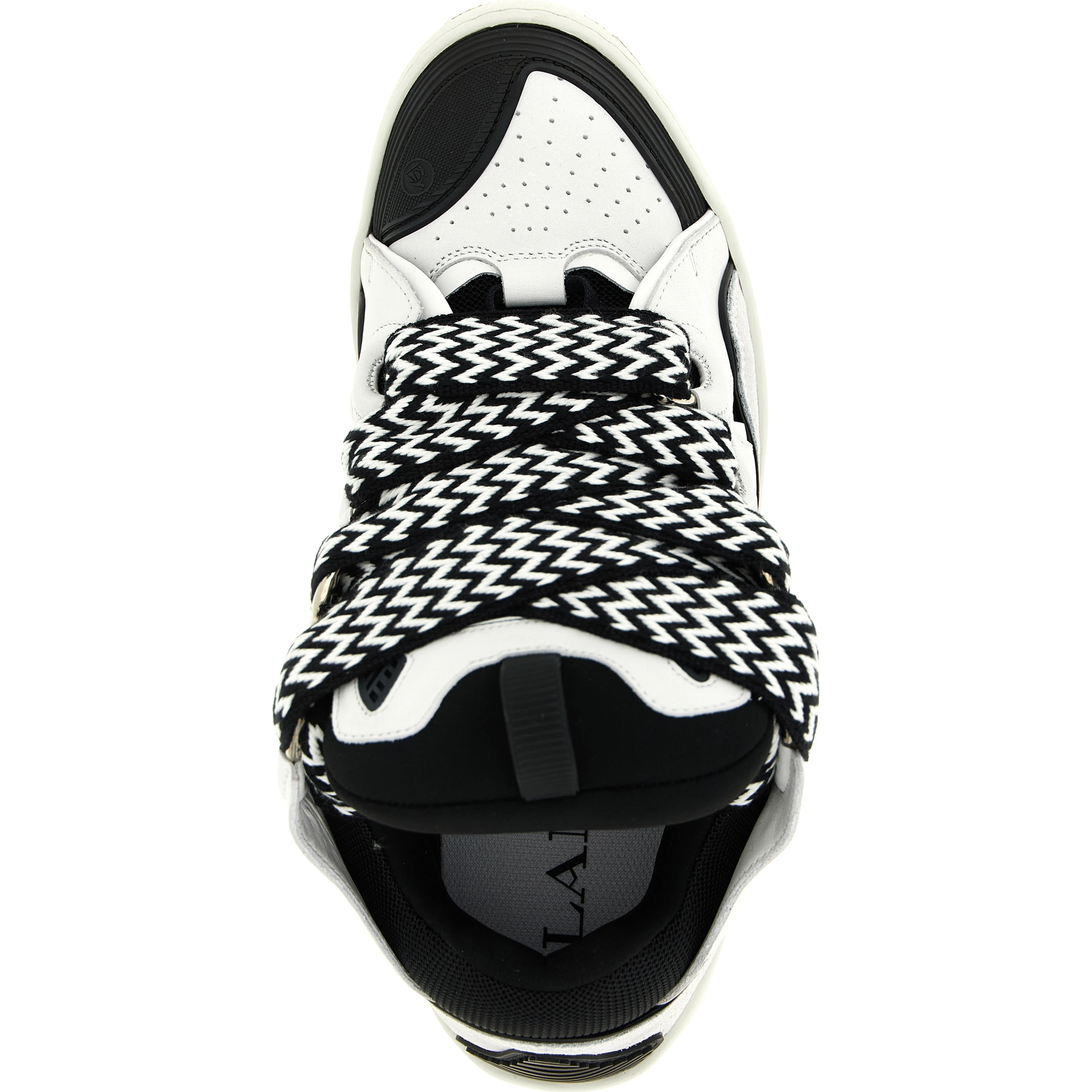 Bicolor Calfskin Chunky Sneakers