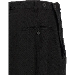 Black Wool Casual Pants