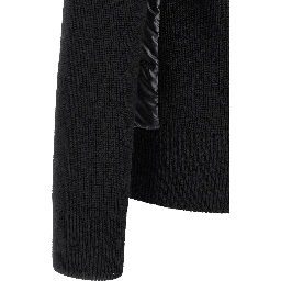 Black Polyester Cardigan