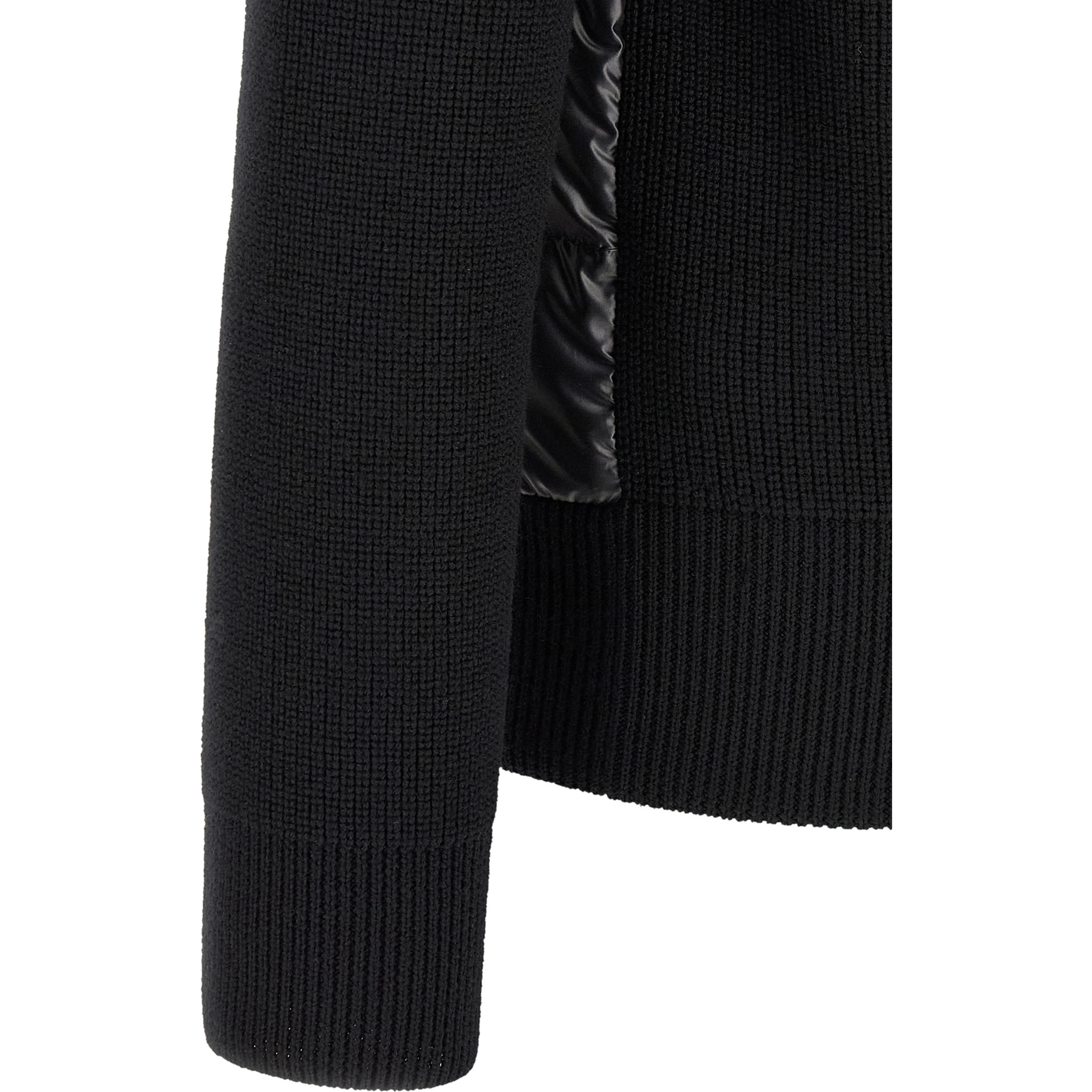 Black Polyester Cardigan