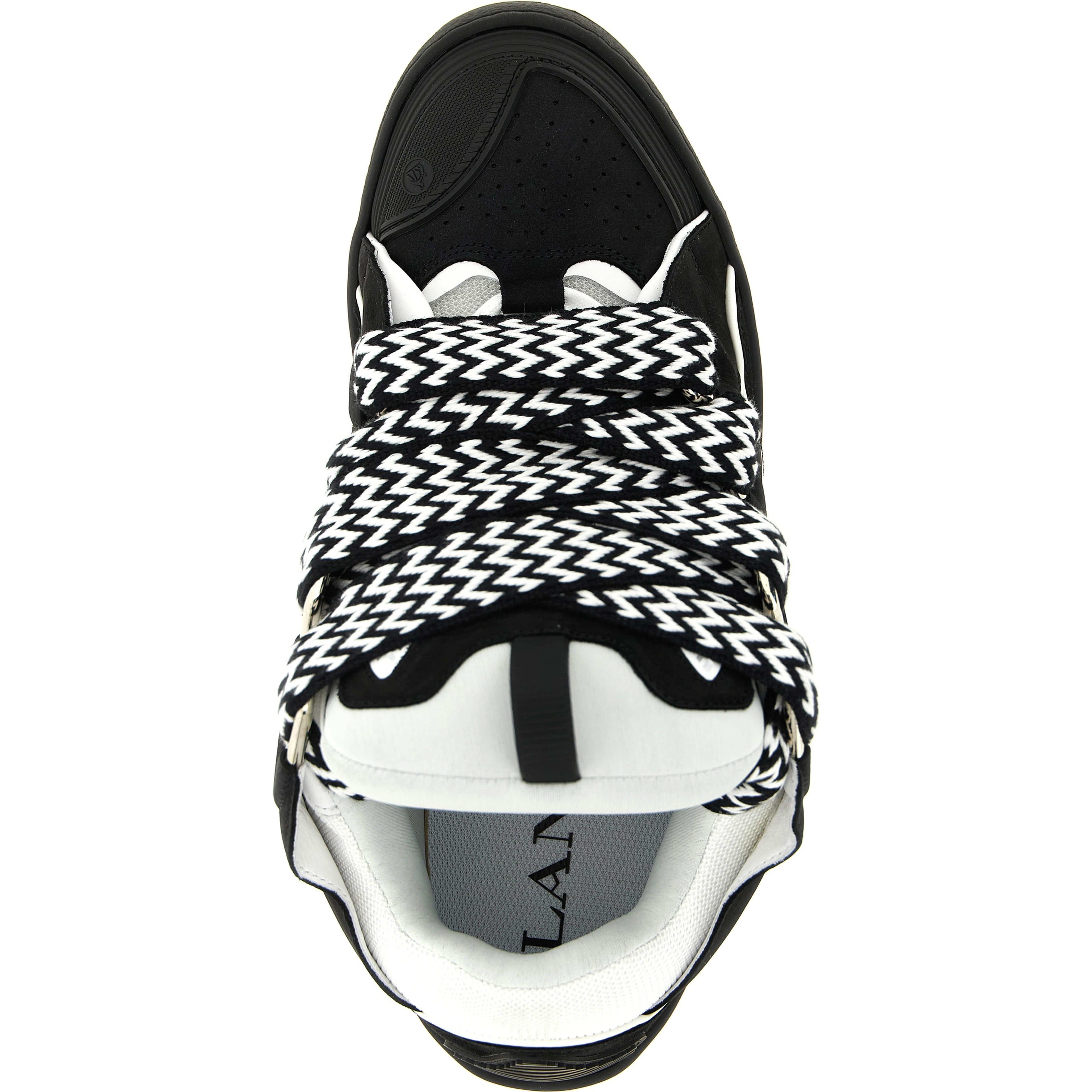 Bicolor Calfskin Chunky Sneakers
