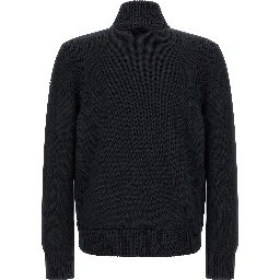 Blue Polyester Cardigan