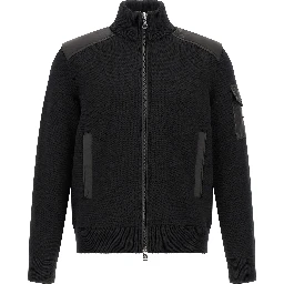 Black Polyamide Cardigan
