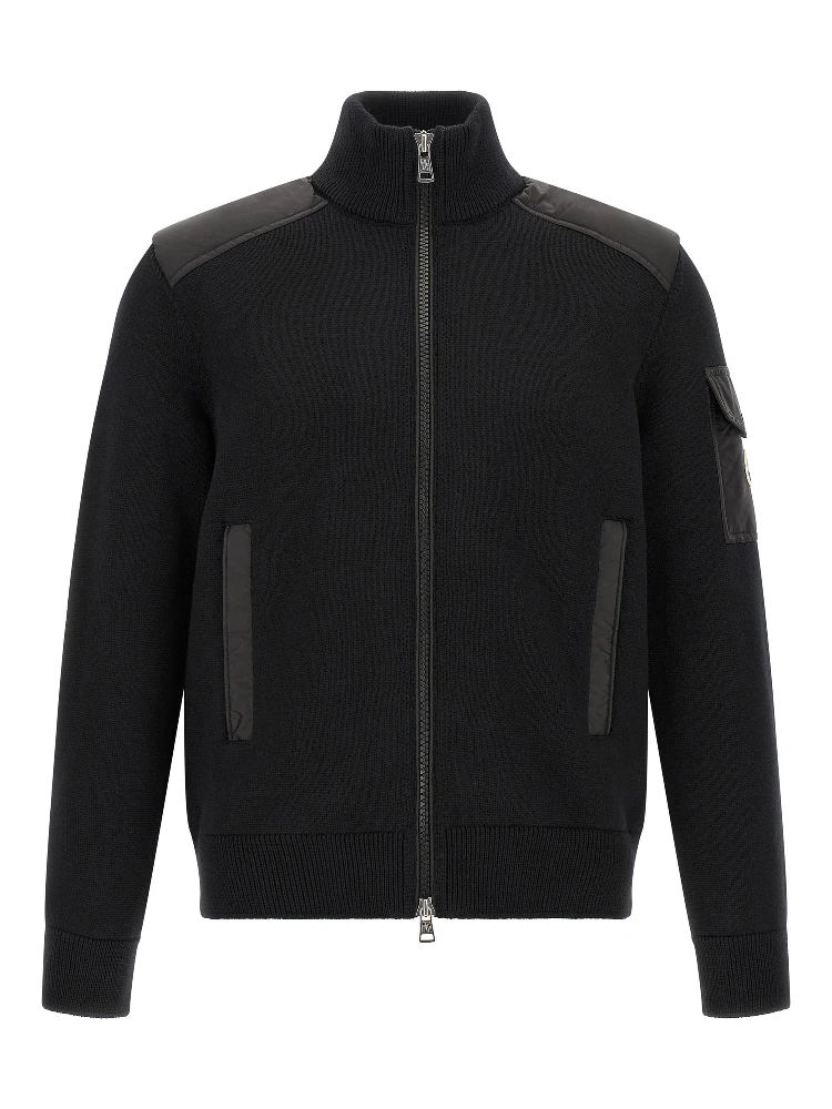 Black Polyamide Cardigan