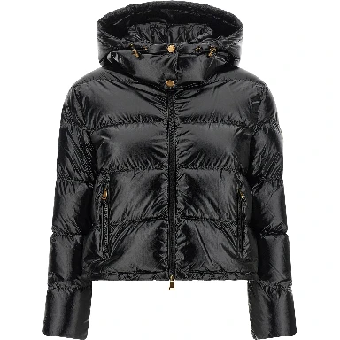 Black Polyamide Full-Length Jacket