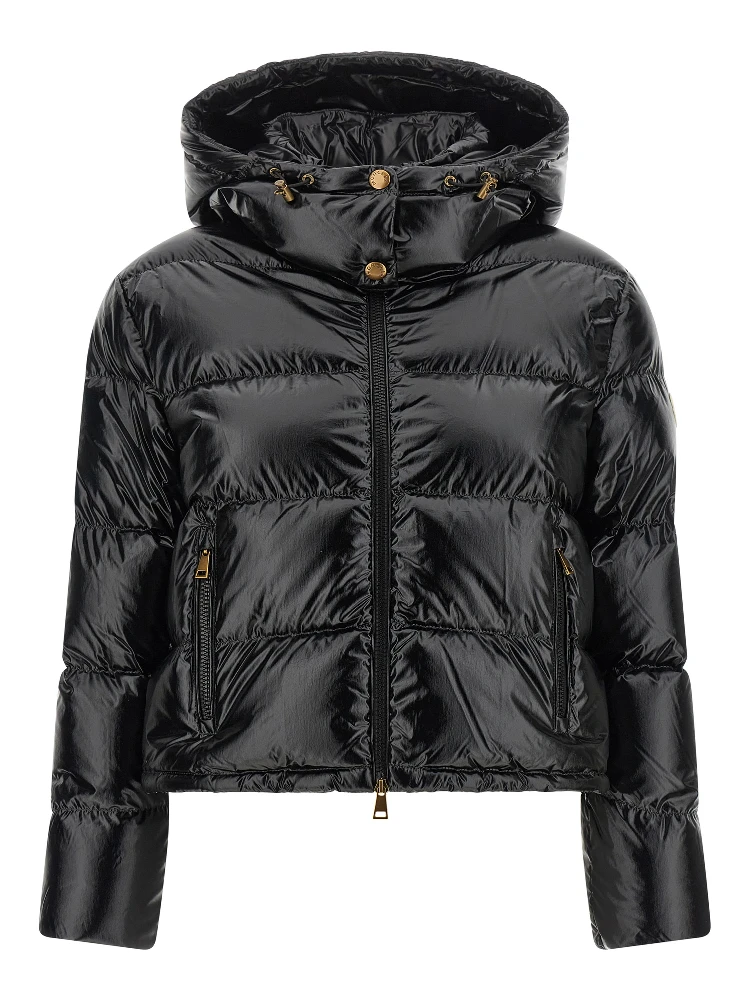 Black Polyamide Full-Length Jacket