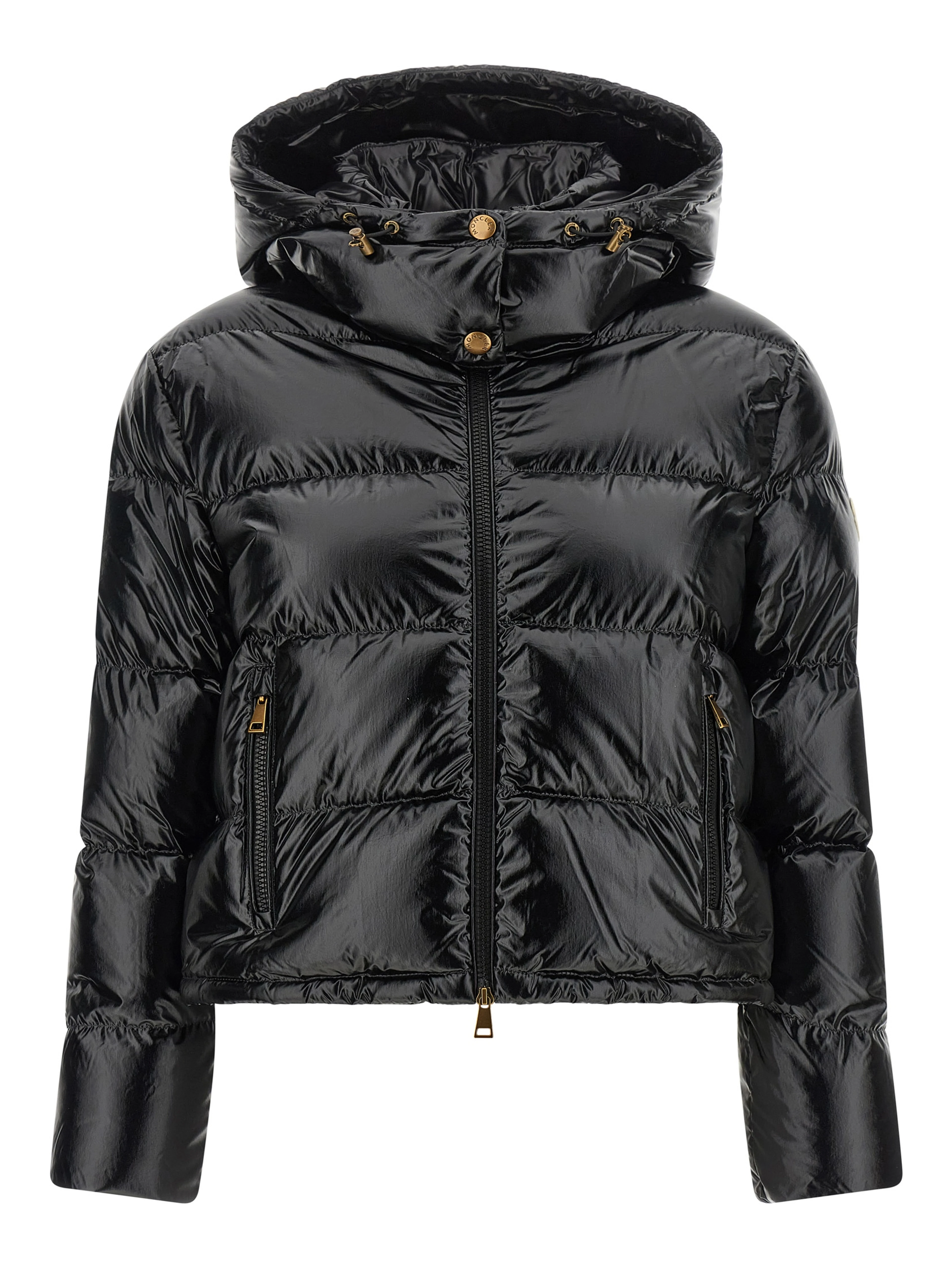 Black Polyamide Full-Length Jacket