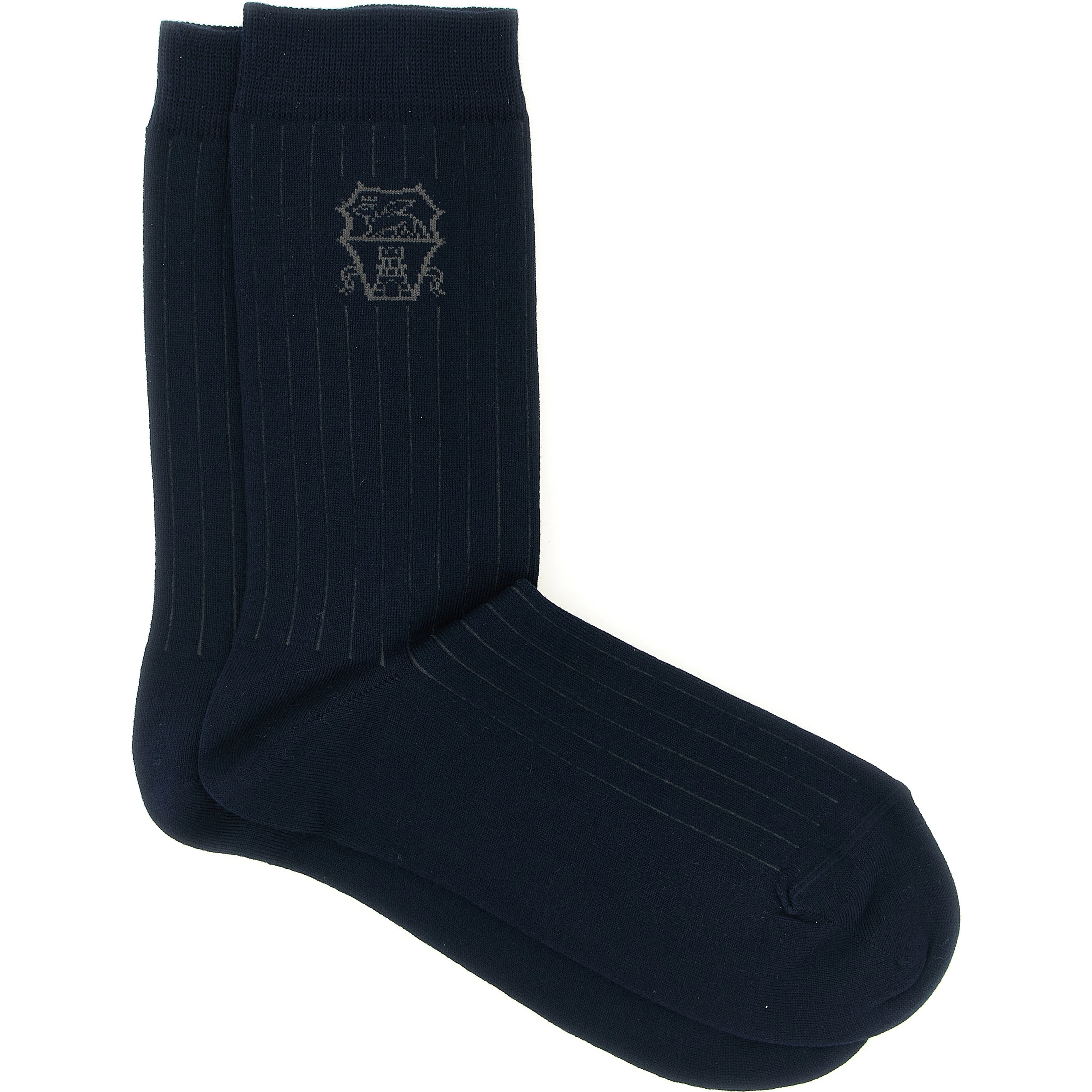 Blue Cotton Socks