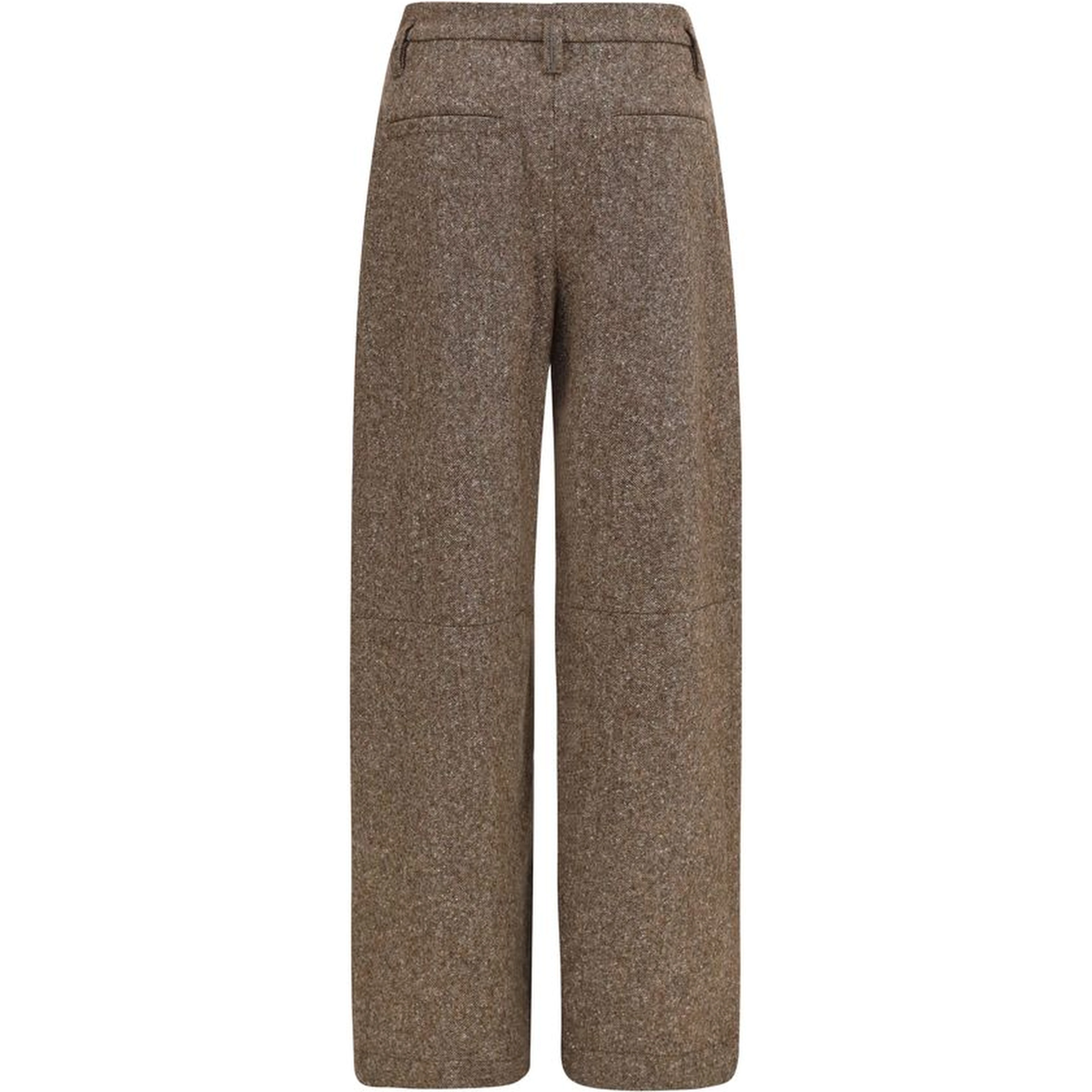 Brown Wool Oves Aries Casual Pants