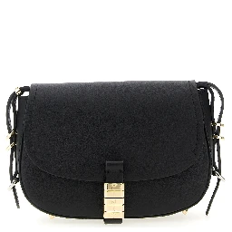 Black Calfskin Crossbody Bag