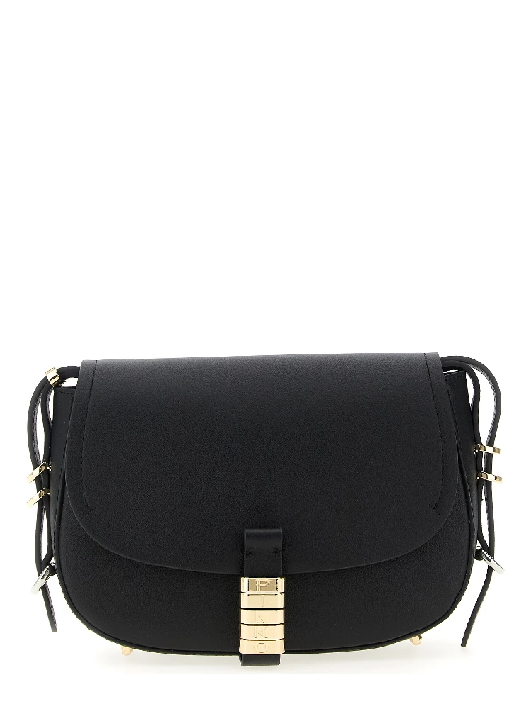 Black Calfskin Crossbody Bag