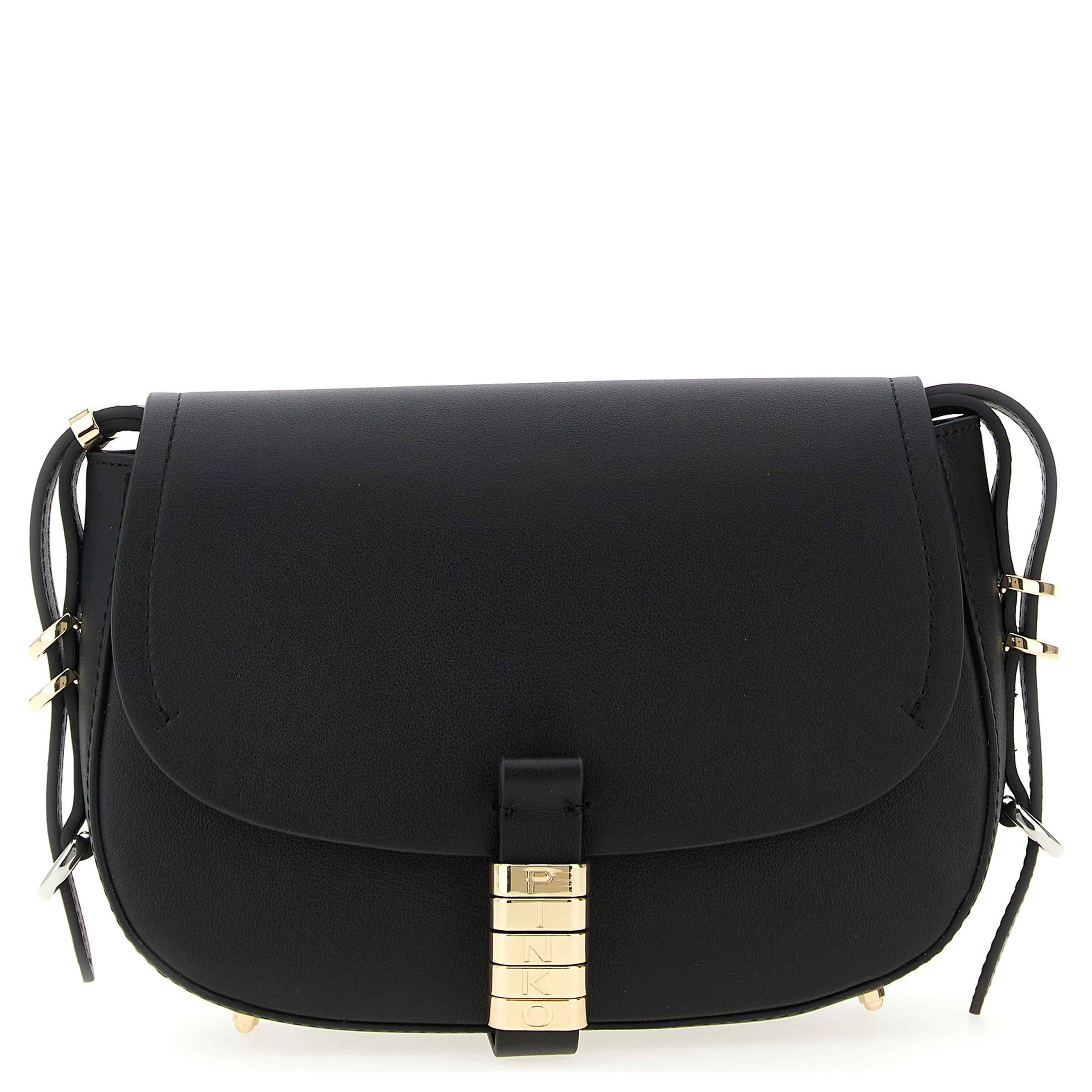 Black Calfskin Crossbody Bag