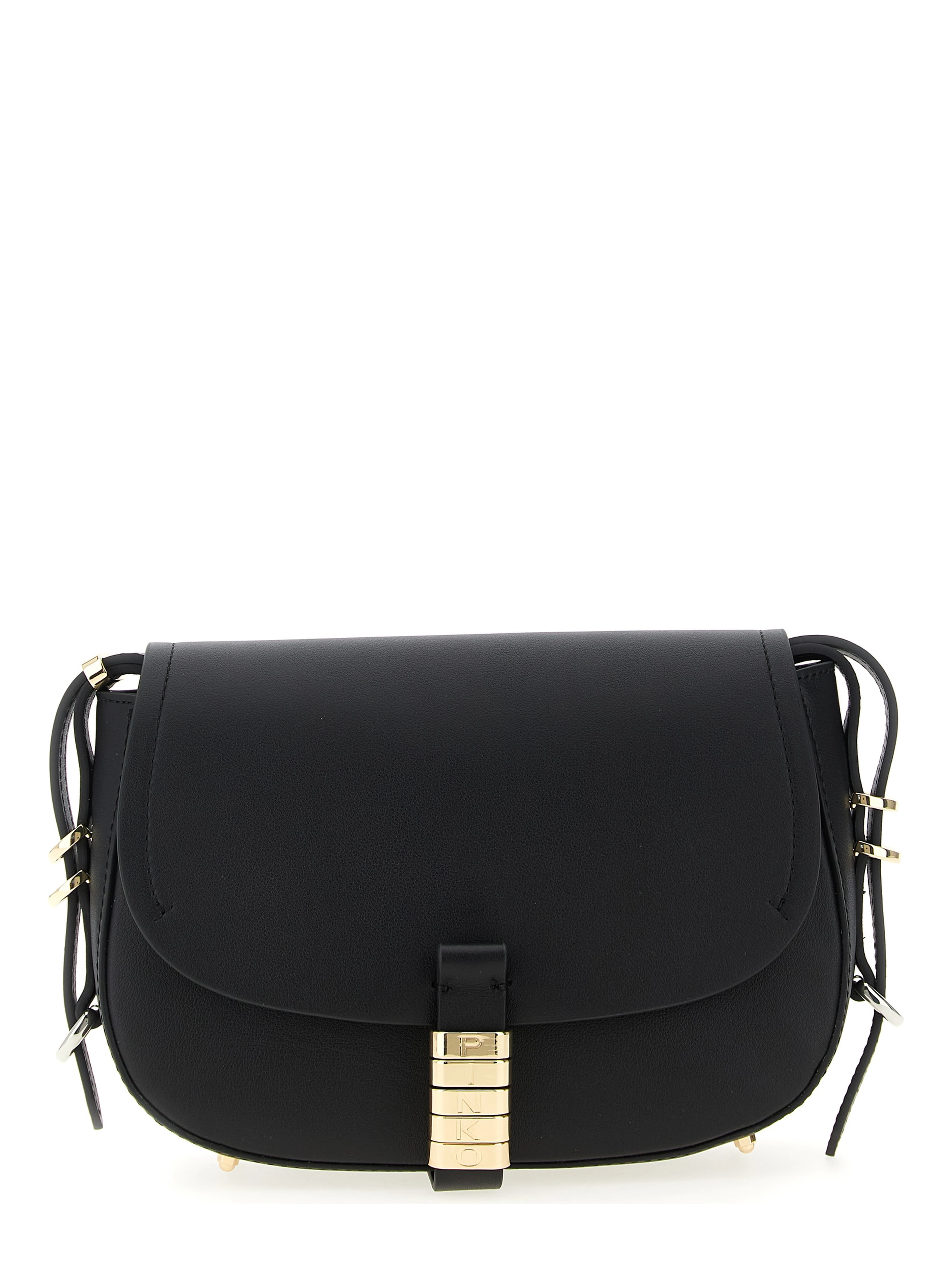 Black Calfskin Crossbody Bag