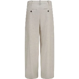 Beige Wool Oves Aries Dress Pants