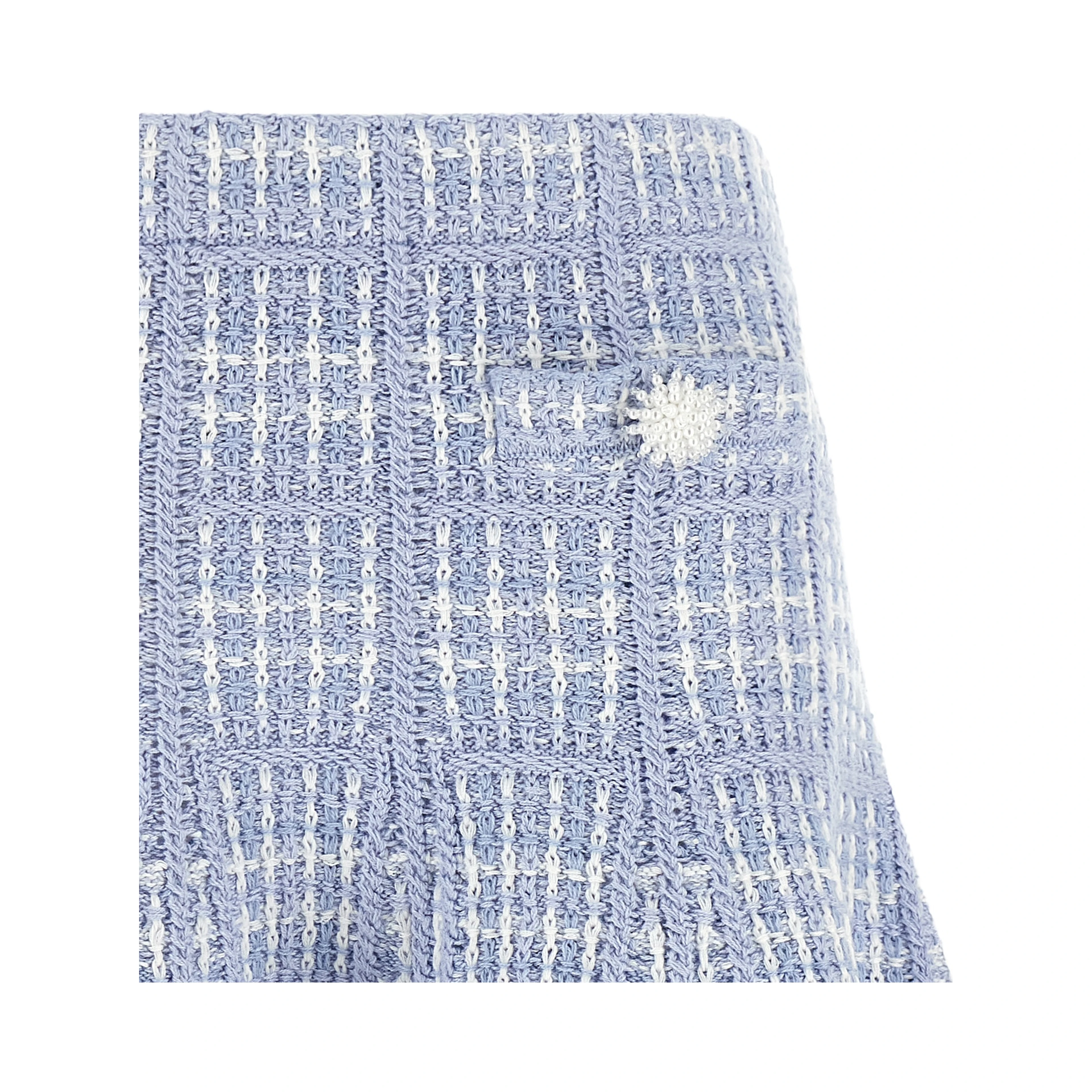 Blue Cotton Long Skirt