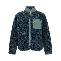 Blue Polyester Shell Jacket