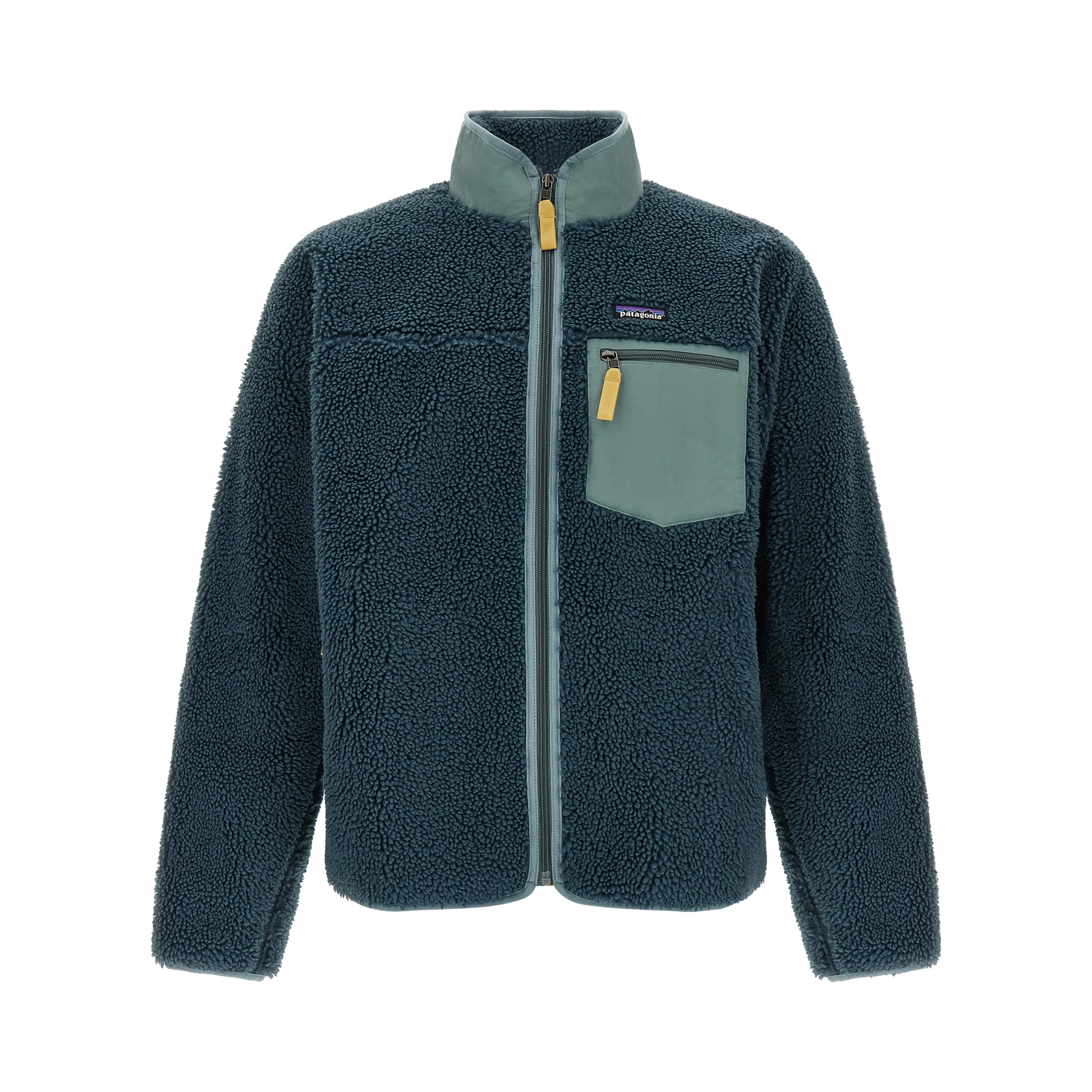 Blue Polyester Shell Jacket