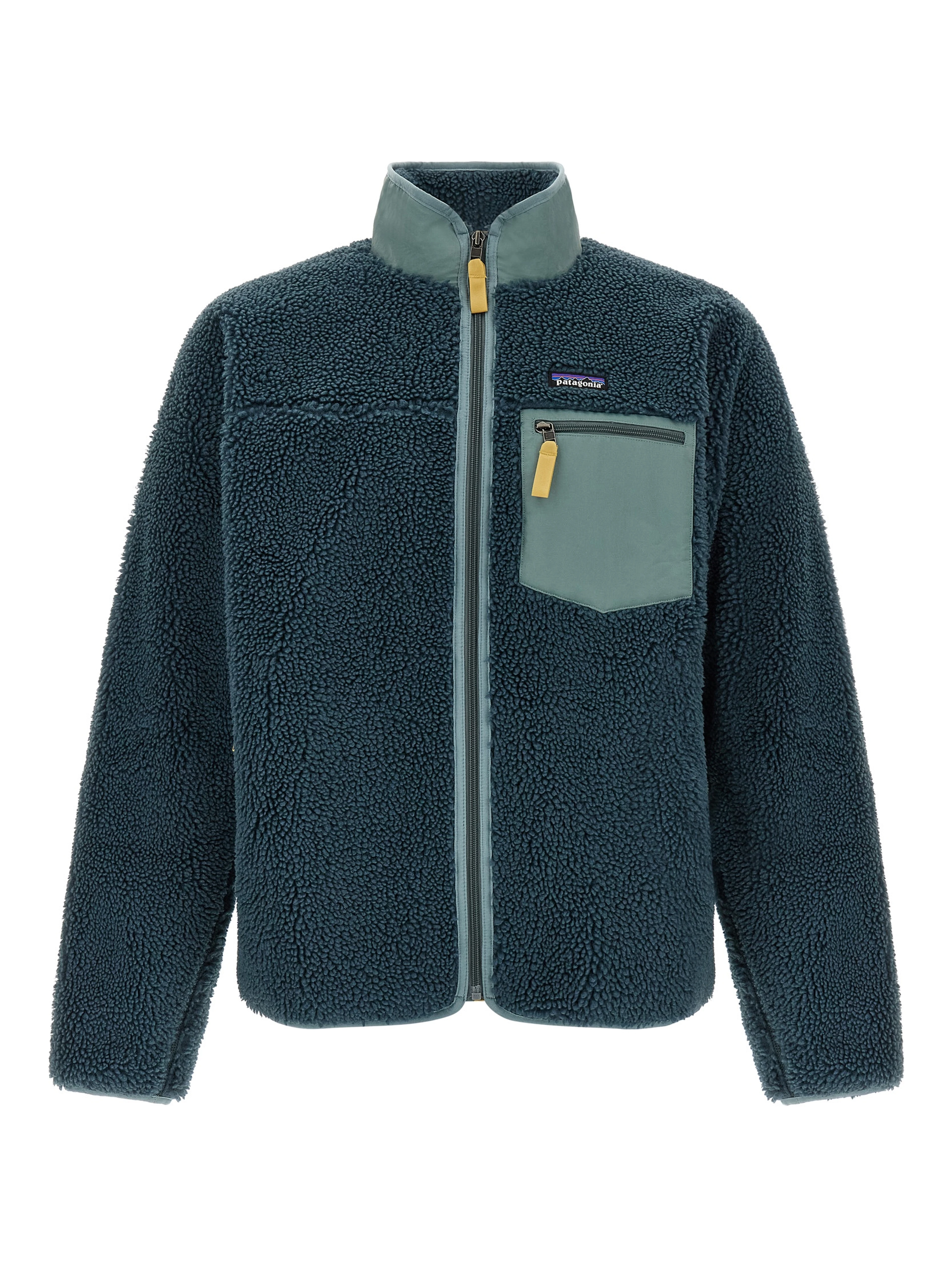Blue Polyester Shell Jacket