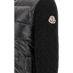 Black Polyester Cardigan