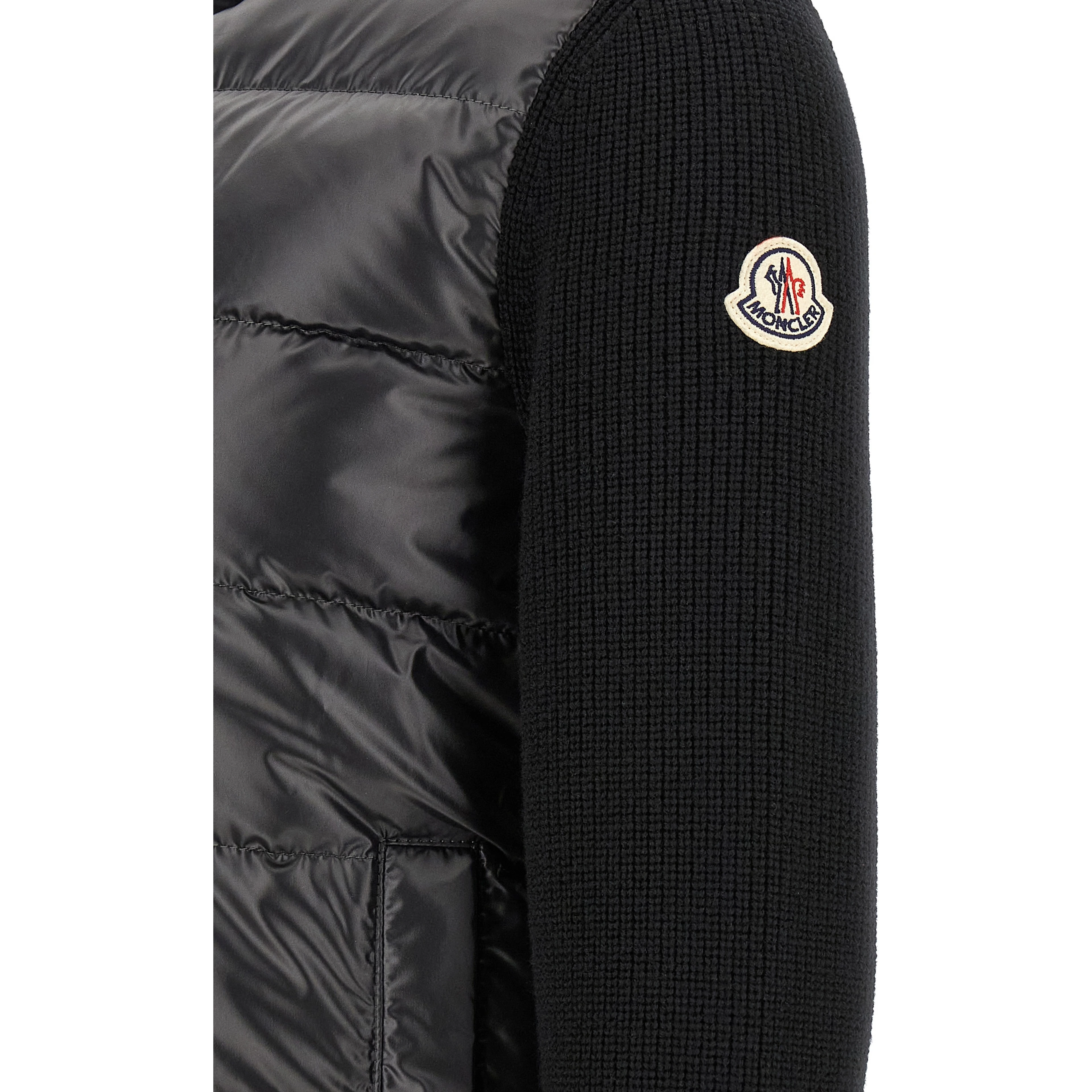Black Polyester Cardigan