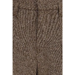 Brown Wool Oves Aries Casual Pants
