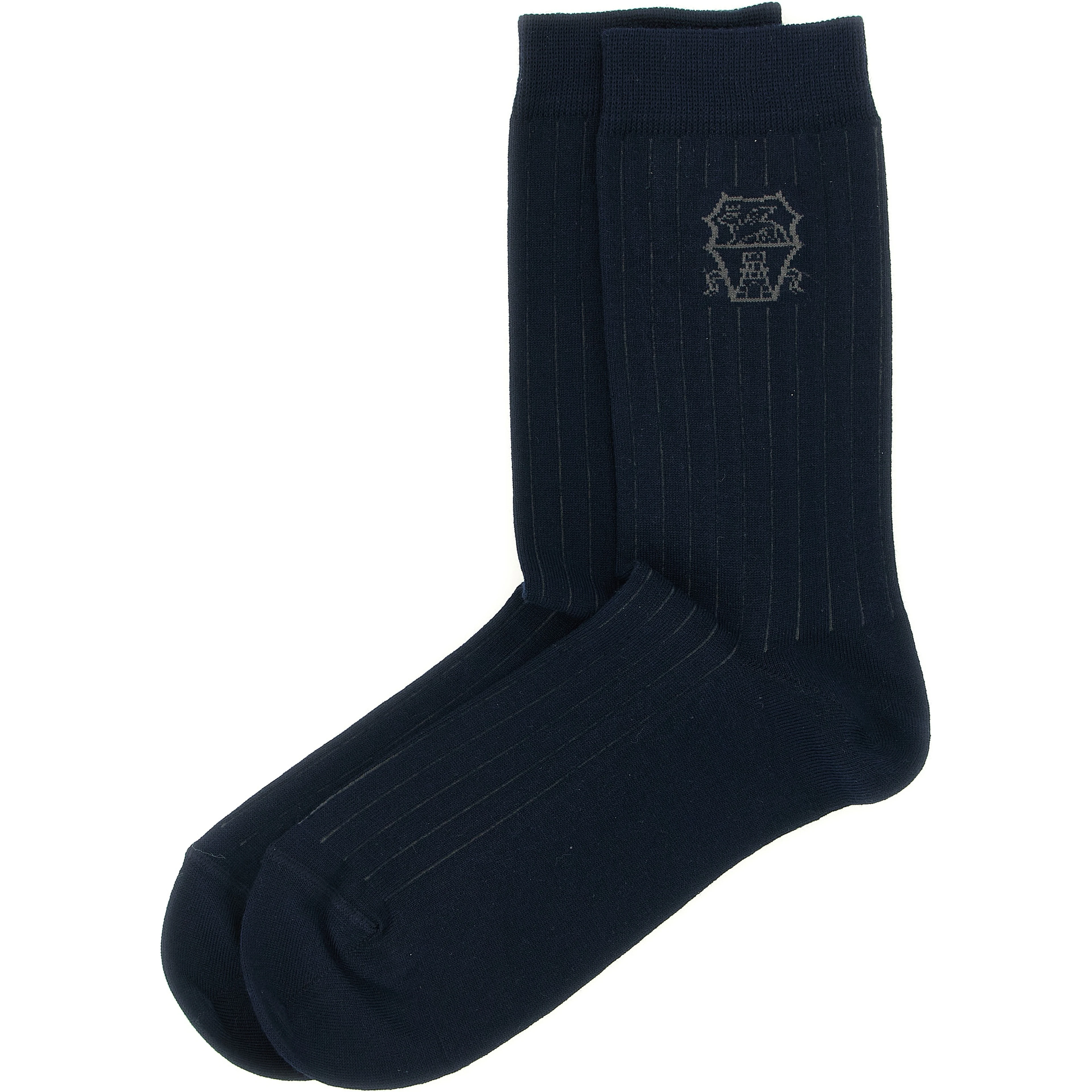 Blue Cotton Socks