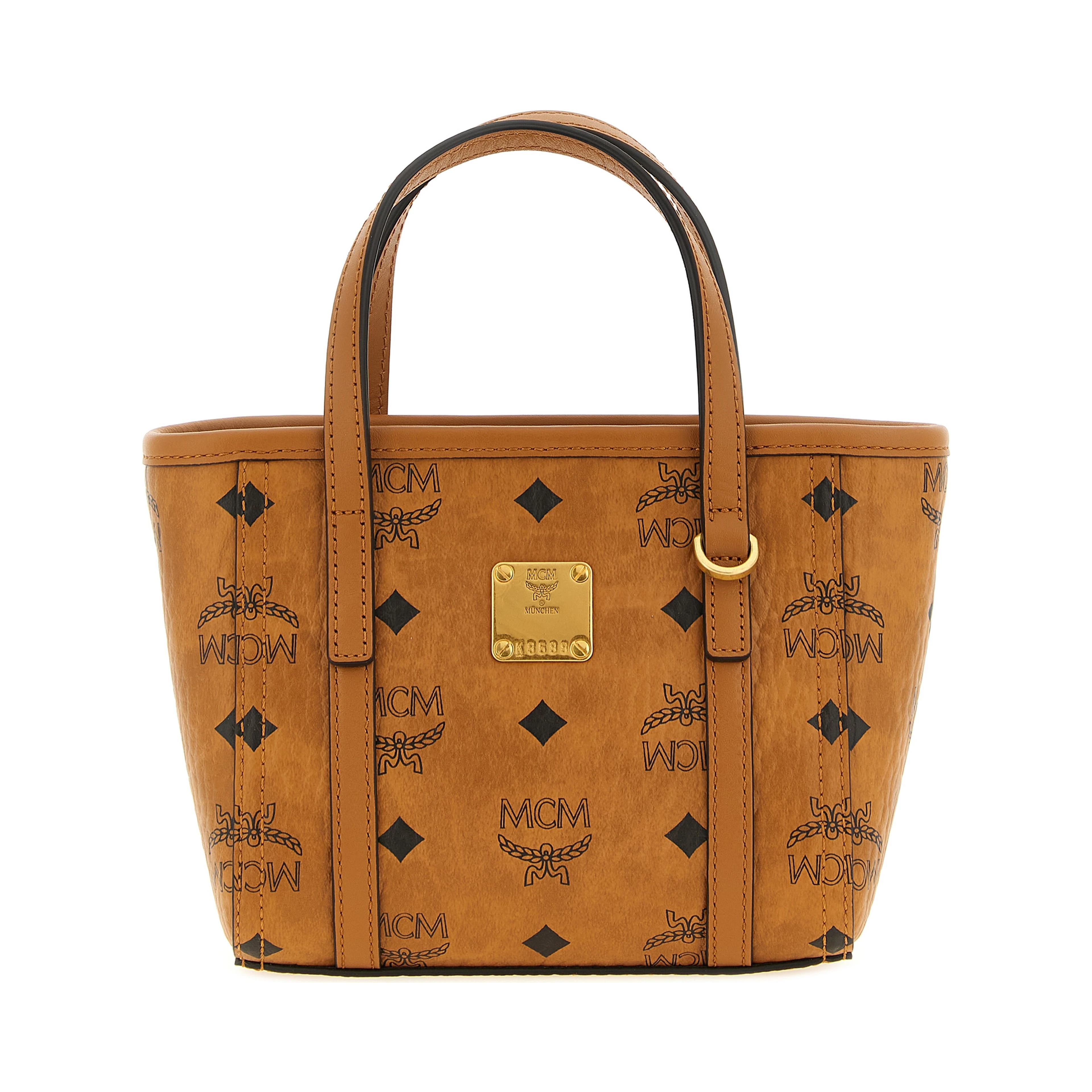 Brown Polyethylene Tote Bag