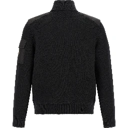 Black Polyamide Cardigan