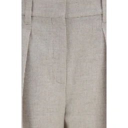 Beige Wool Oves Aries Dress Pants