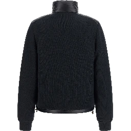 Blue Polyamide Cardigan