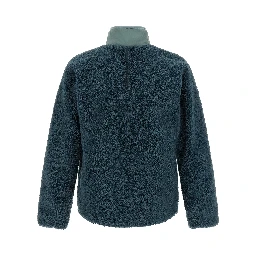 Blue Polyester Shell Jacket