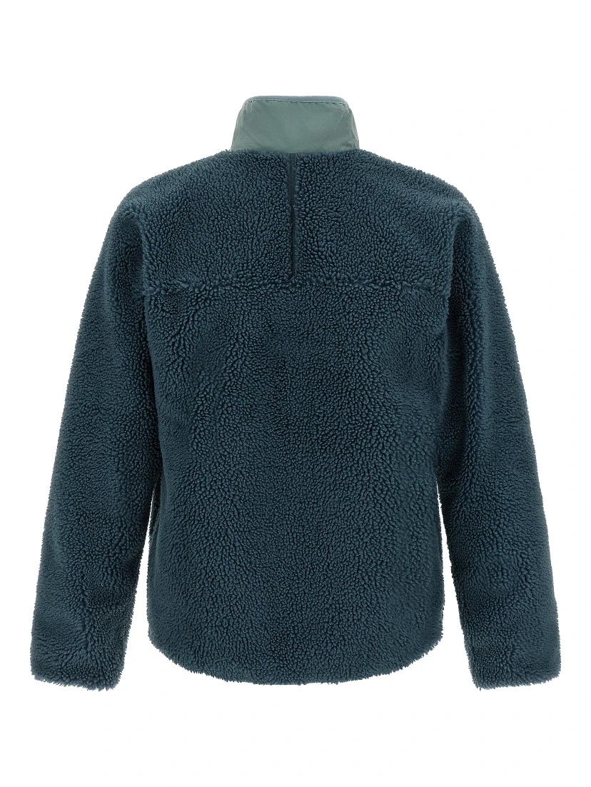 Blue Polyester Shell Jacket