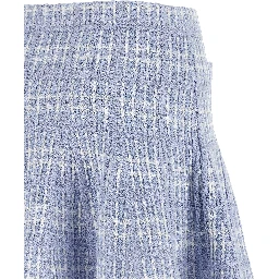 Blue Cotton Long Skirt