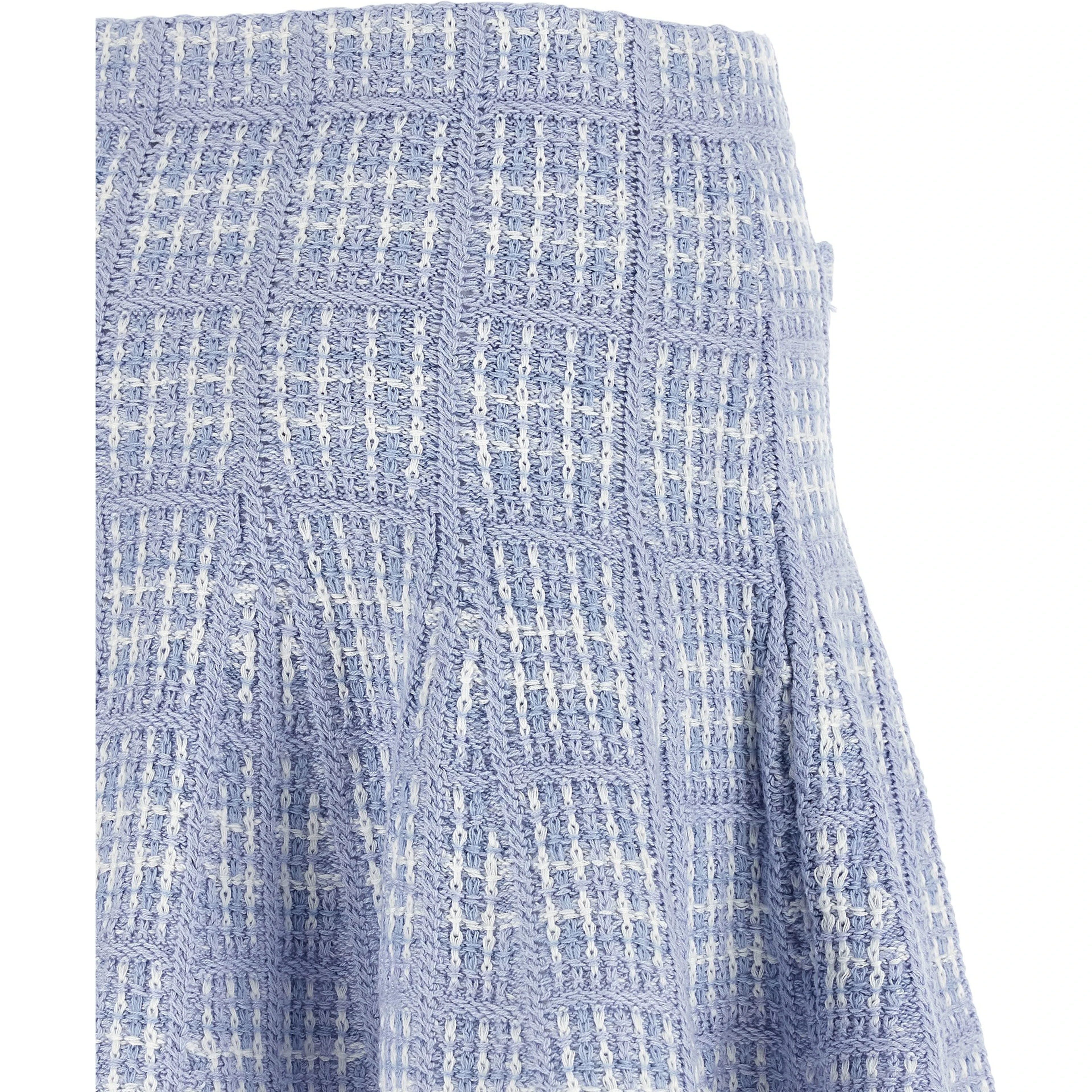 Blue Cotton Long Skirt