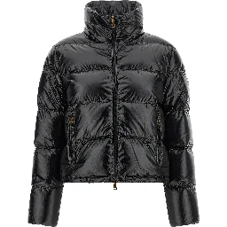 Black Polyamide Full-Length Jacket