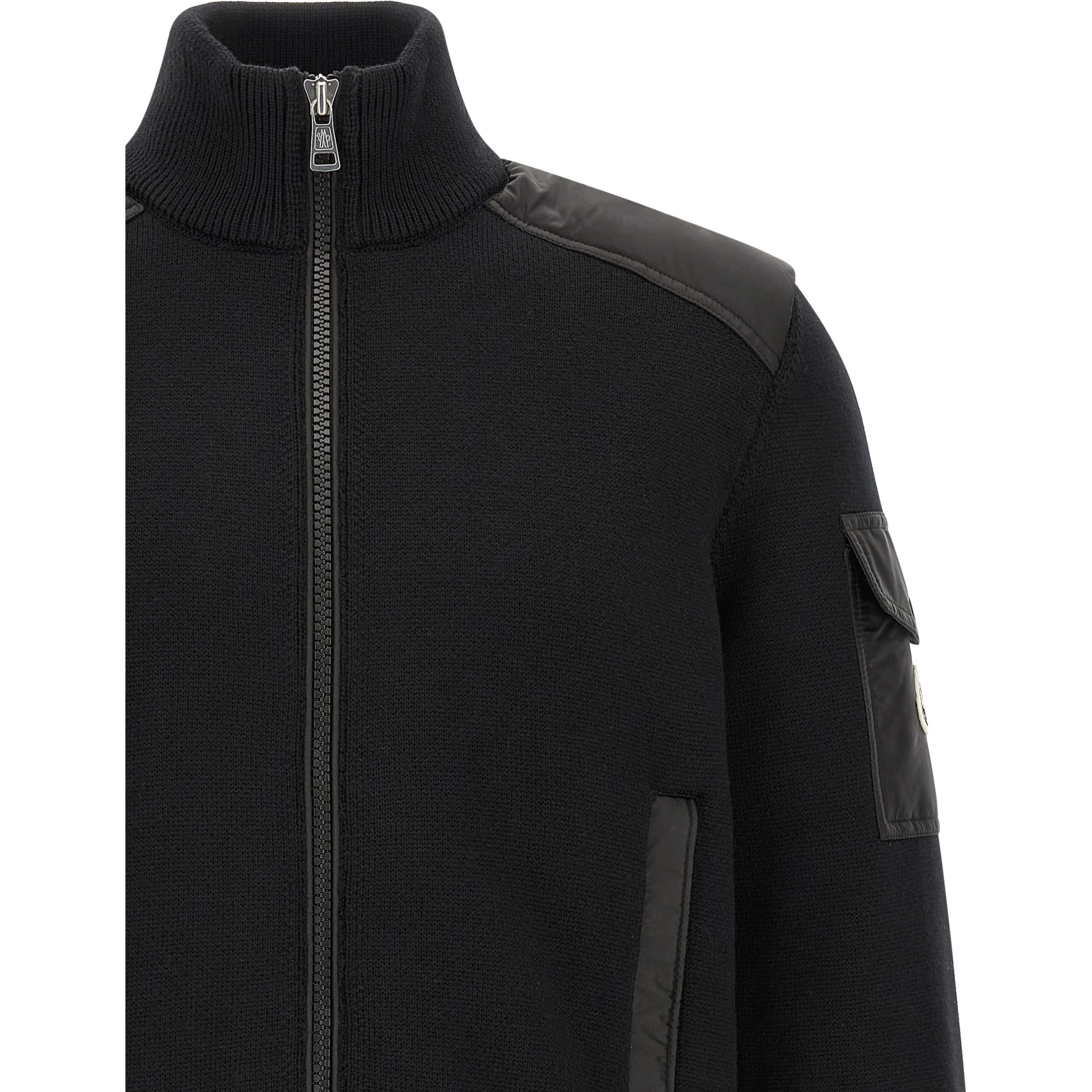 Black Polyamide Cardigan