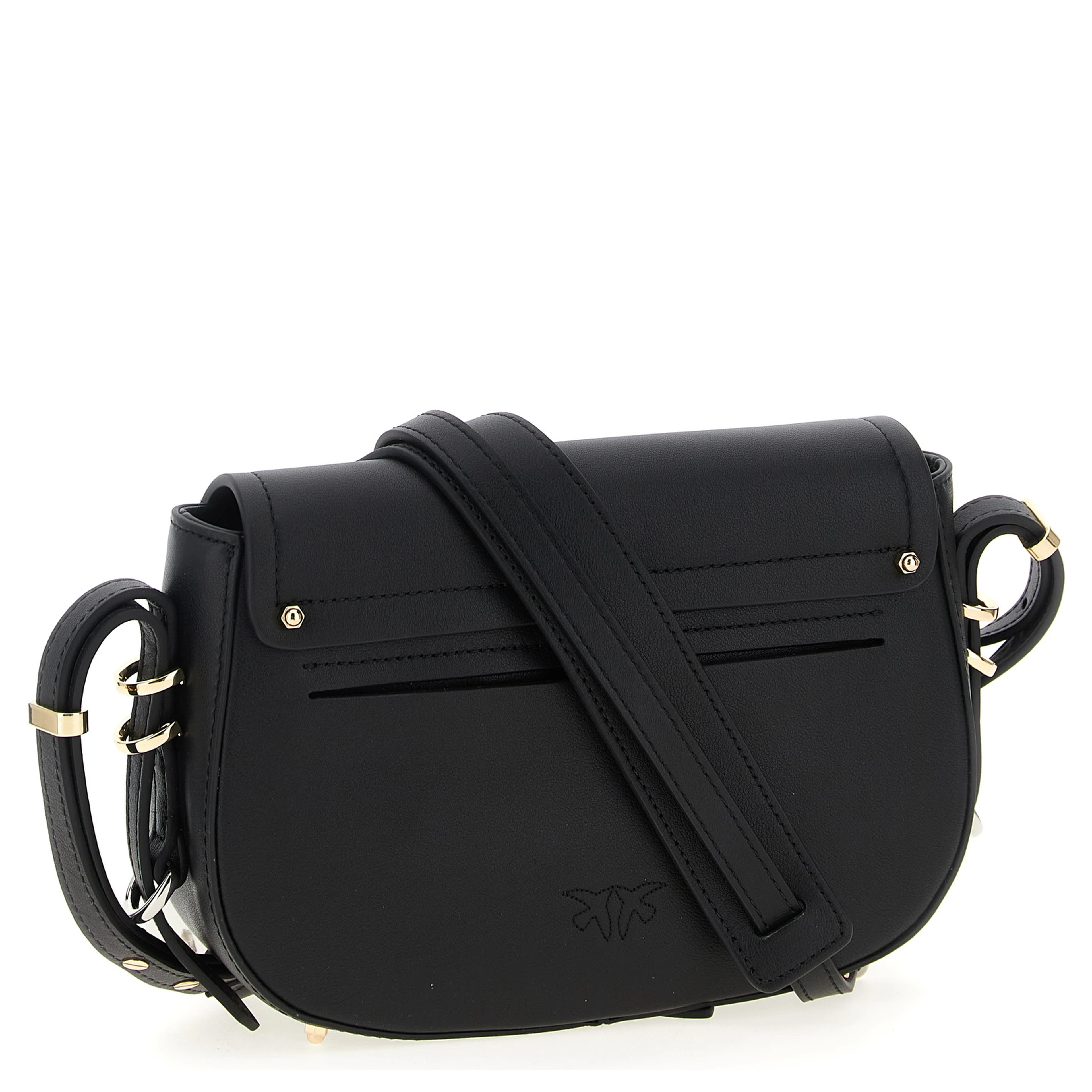 Black Calfskin Crossbody Bag