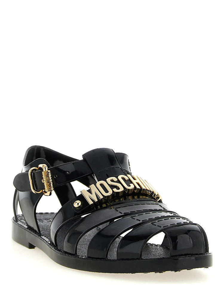 Black Pvc Flat Sandals alternative