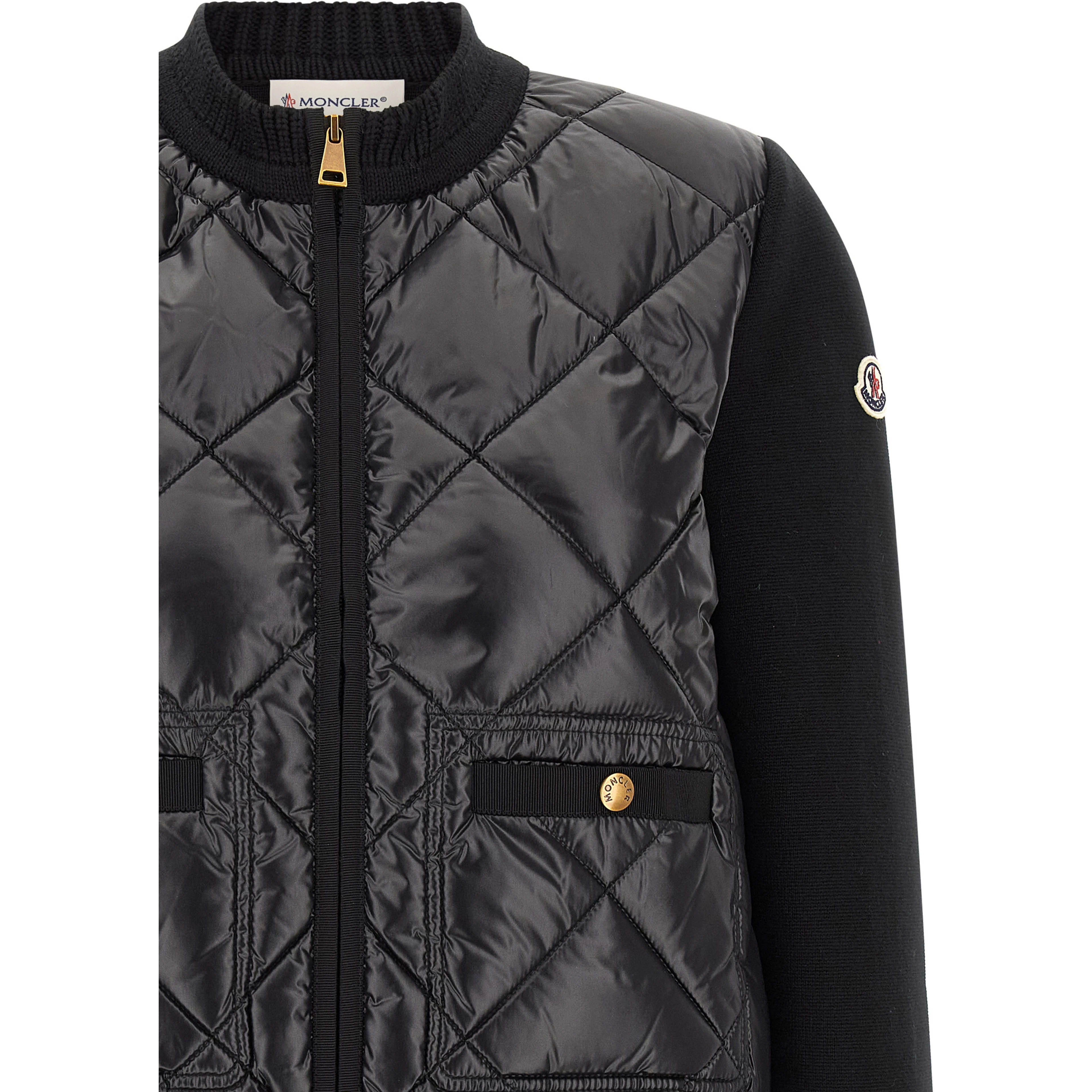 Black Polyamide Cardigan
