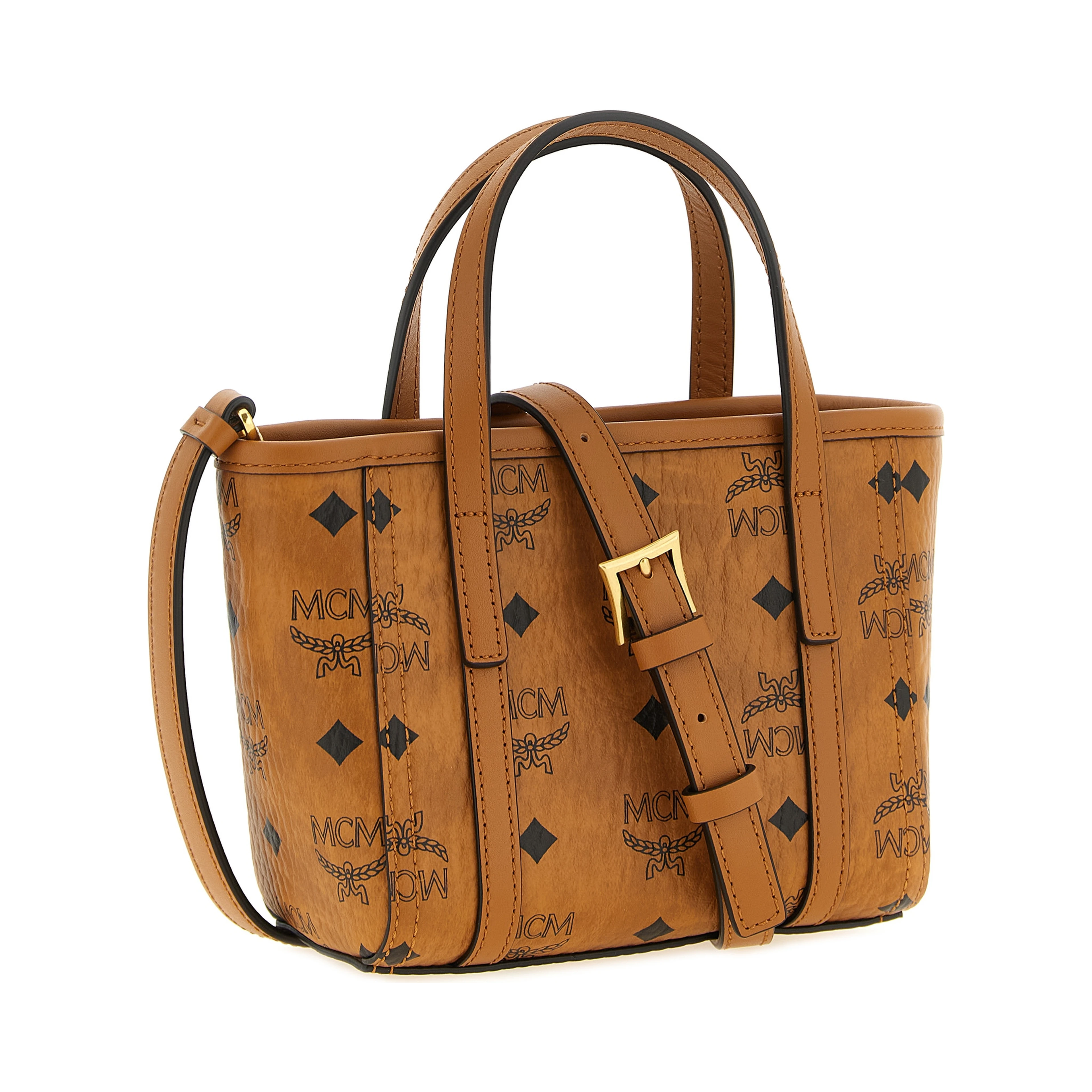 Brown Polyethylene Tote Bag