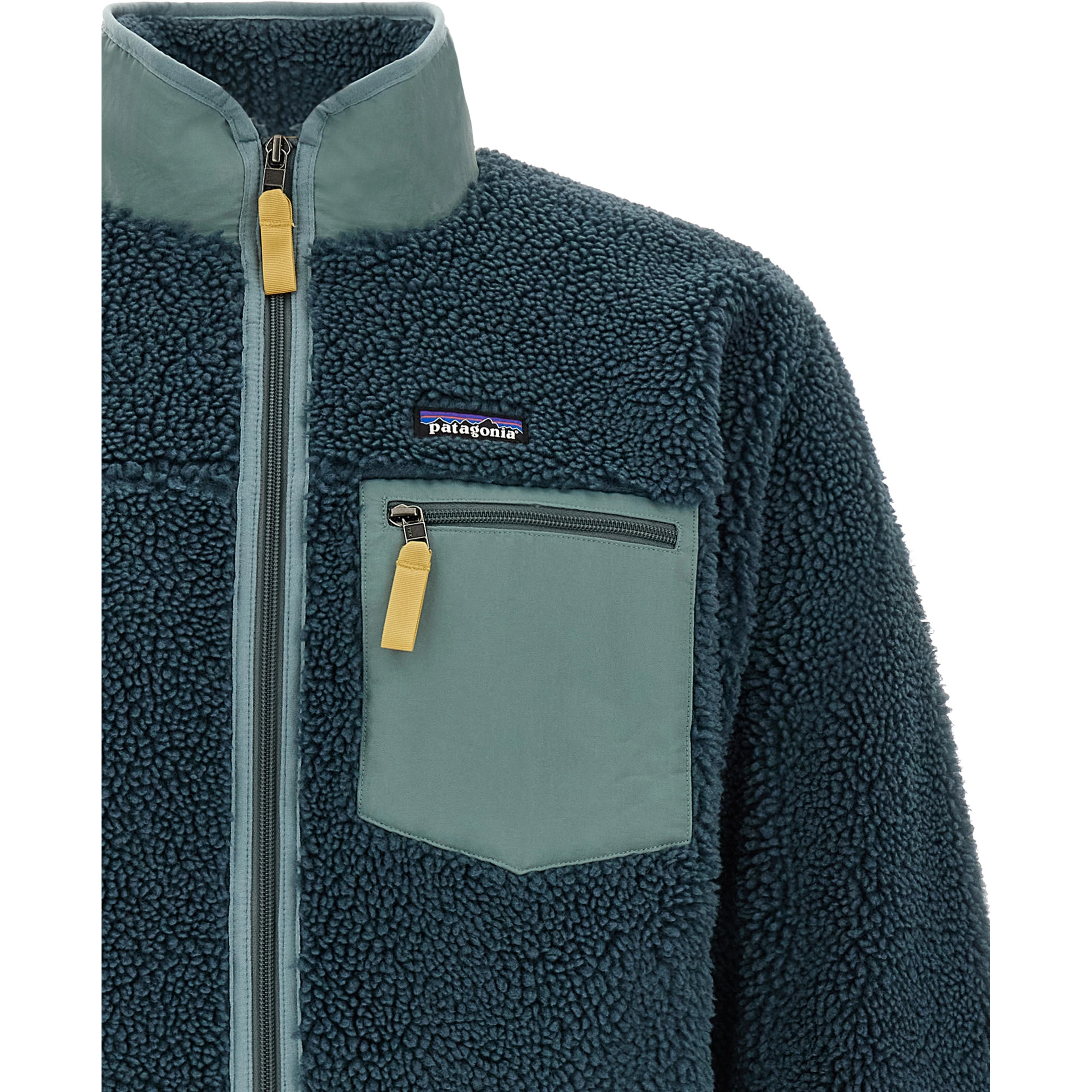 Blue Polyester Shell Jacket
