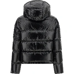 Black Polyamide Full-Length Jacket