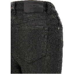 Black Cotton Slim Fit Jeans