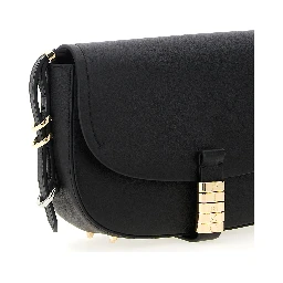 Black Calfskin Crossbody Bag