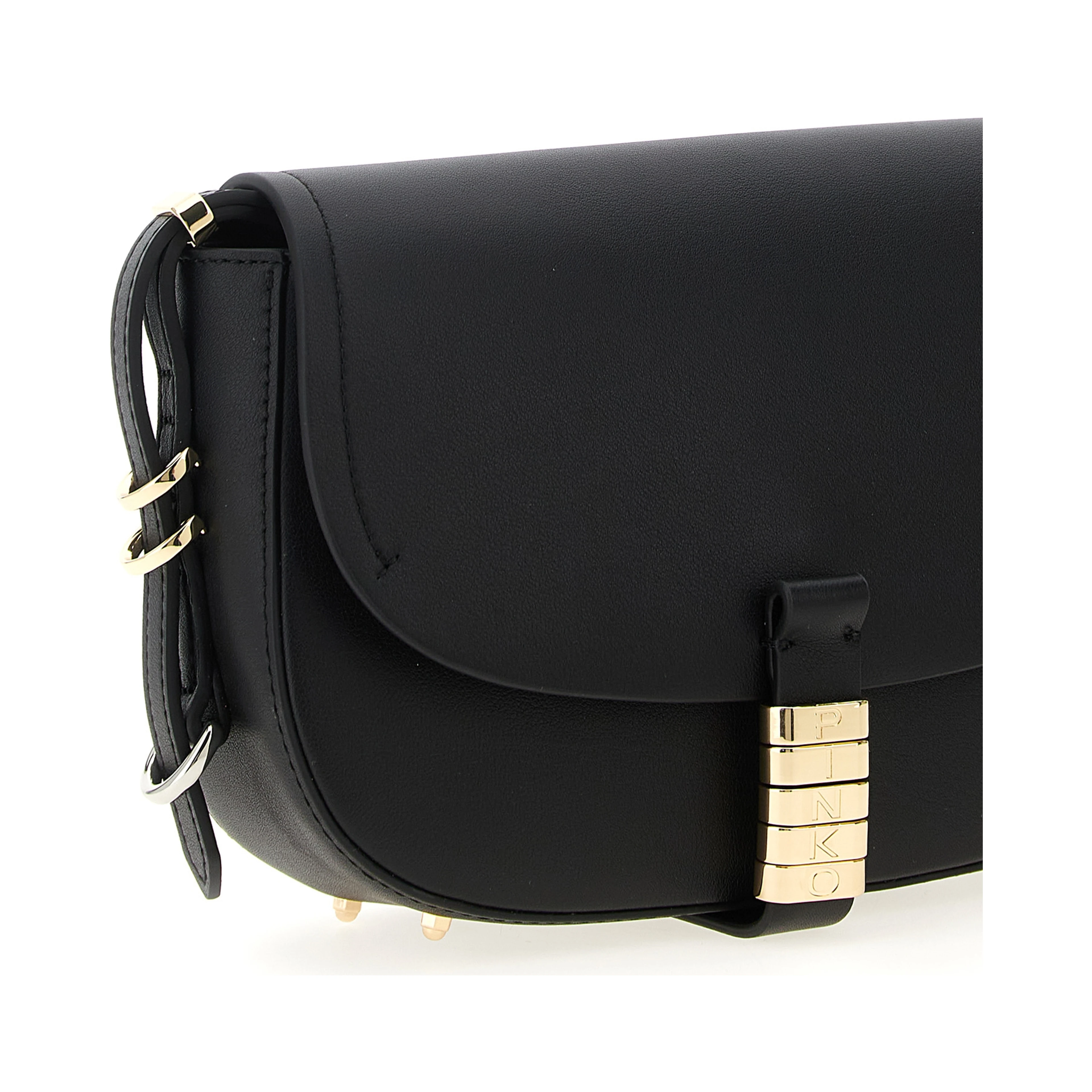 Black Calfskin Crossbody Bag